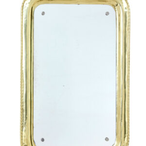 MID CENTURY MODERN BRASS MIRROR
