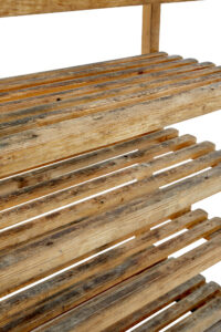 Early 20th Century Rustic Pine Storage Rack — thumbnail 3