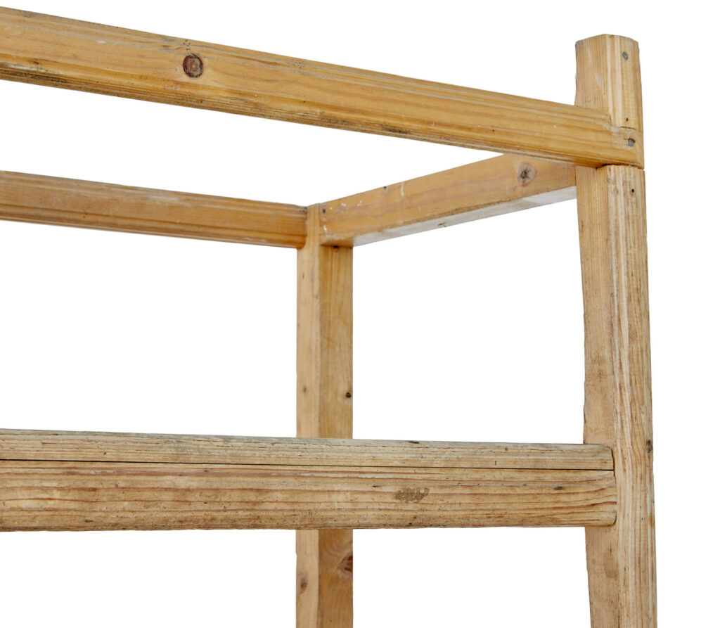 Early 20th Century Rustic Pine Storage Rack — image 2