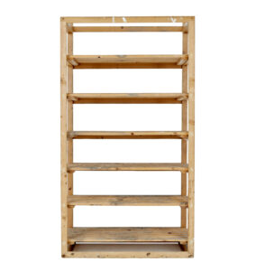 Early 20th Century Rustic Pine Storage Rack — thumbnail 5