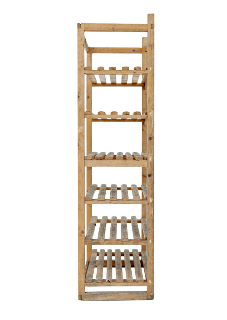 Early 20th Century Rustic Pine Storage Rack — image 4