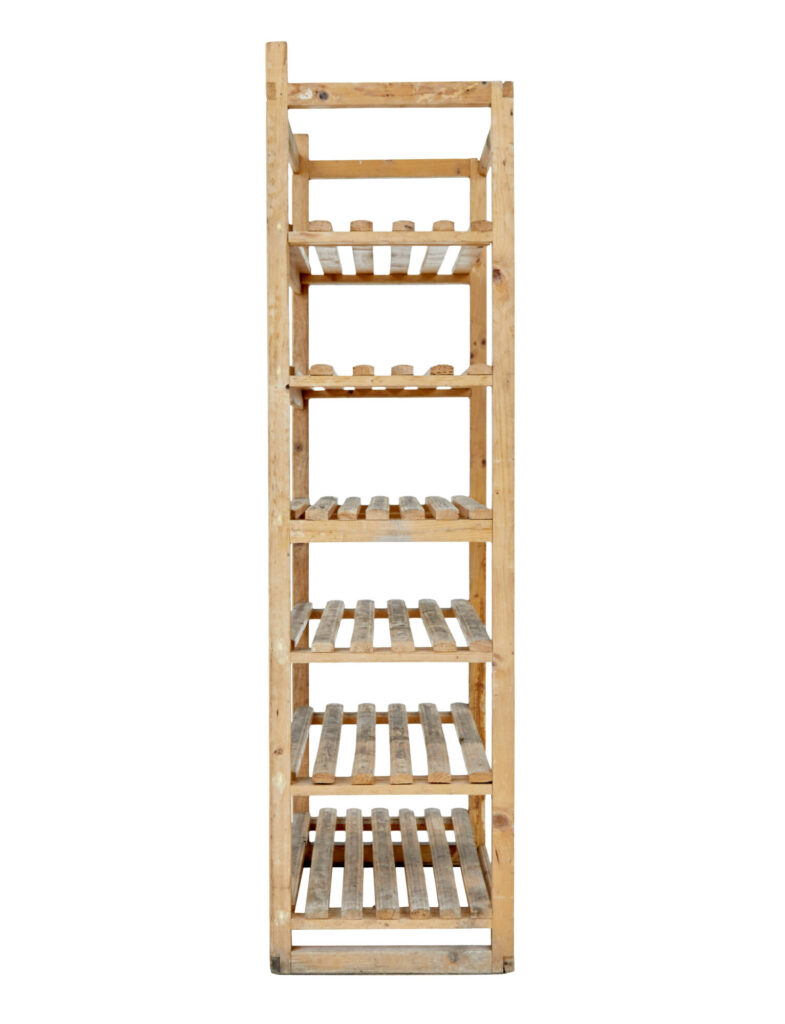 Early 20th Century Rustic Pine Storage Rack — image 6