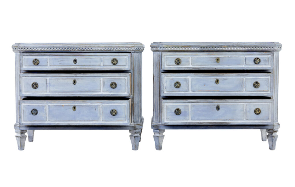 Pair of 19th Century Painted Chest of Drawers — image 5