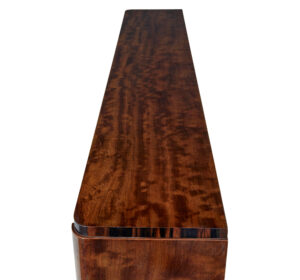 Swedish Art Deco Dark Birch Open Bookcase — thumbnail 2