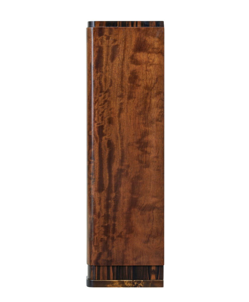 Swedish Art Deco Dark Birch Open Bookcase — image 7