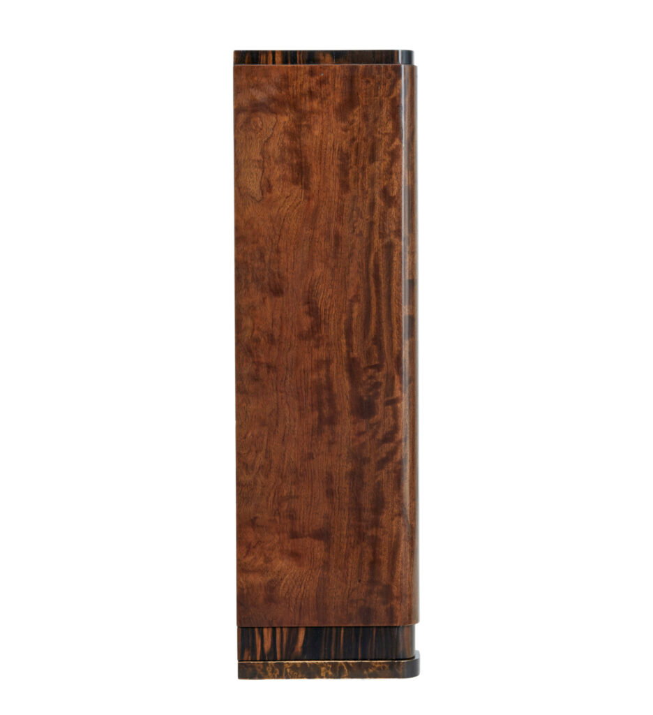 Swedish Art Deco Dark Birch Open Bookcase — image 6