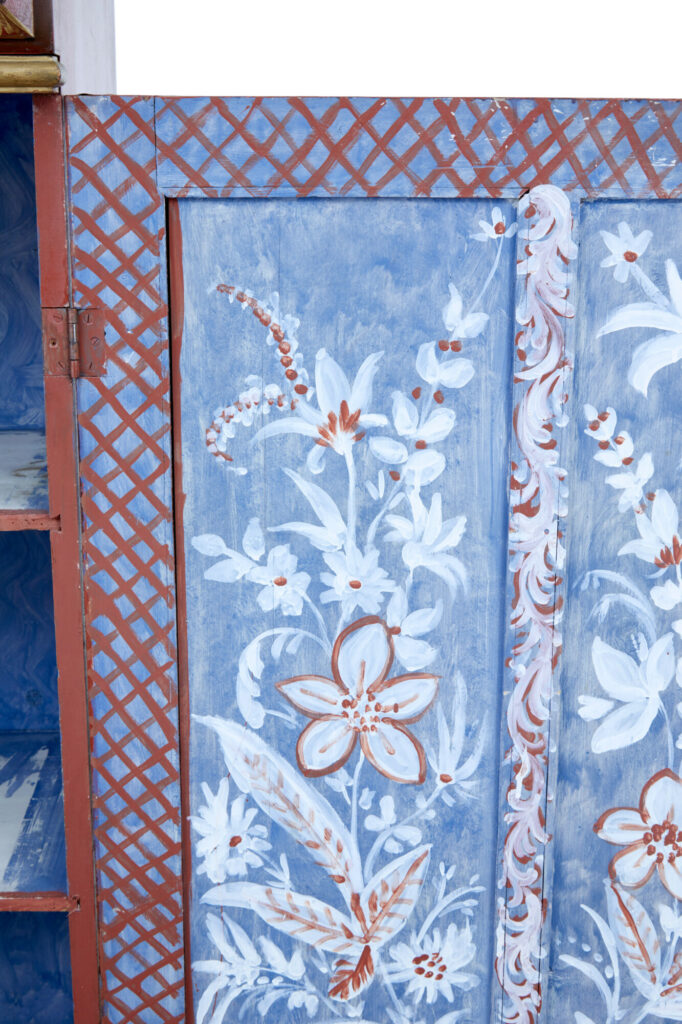 Early 20th Century Chinoiserie Hand Painted Cabinet — image 5