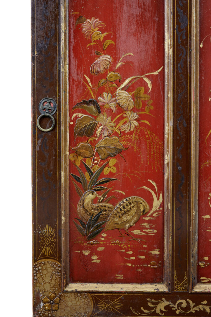 Early 20th Century Chinoiserie Hand Painted Cabinet — image 4