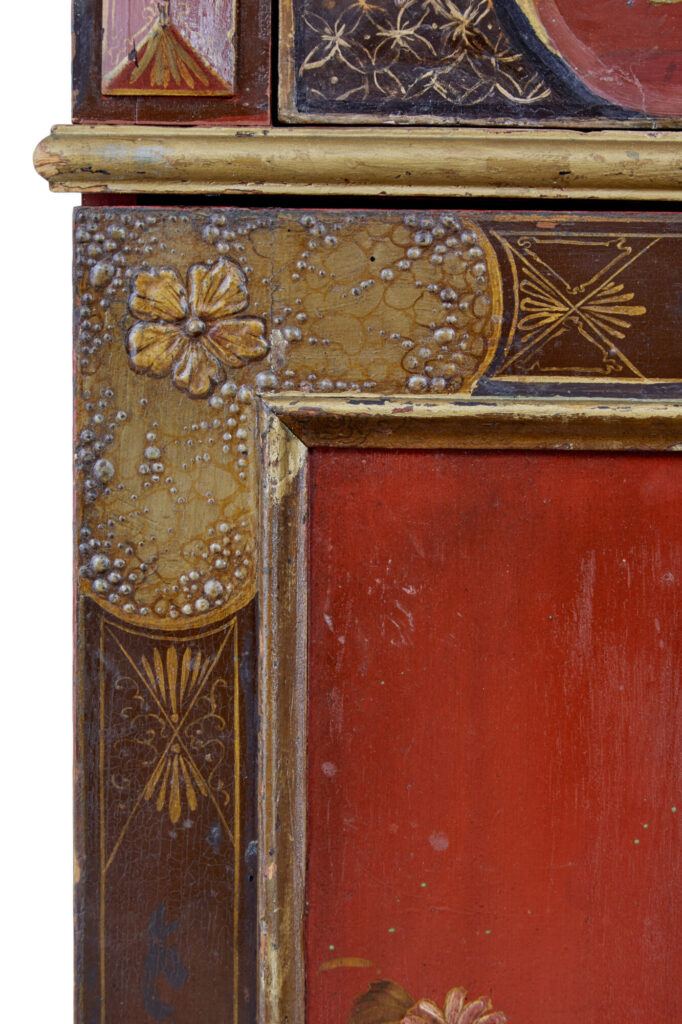 Early 20th Century Chinoiserie Hand Painted Cabinet — image 7