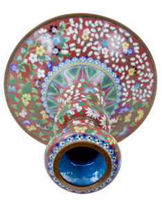 Early 20th Century Cloisonne Enamel Vase — thumbnail 3