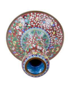 Early 20th Century Cloisonne Enamel Vase — thumbnail 4