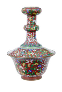 Early 20th Century Cloisonne Enamel Vase — thumbnail 6