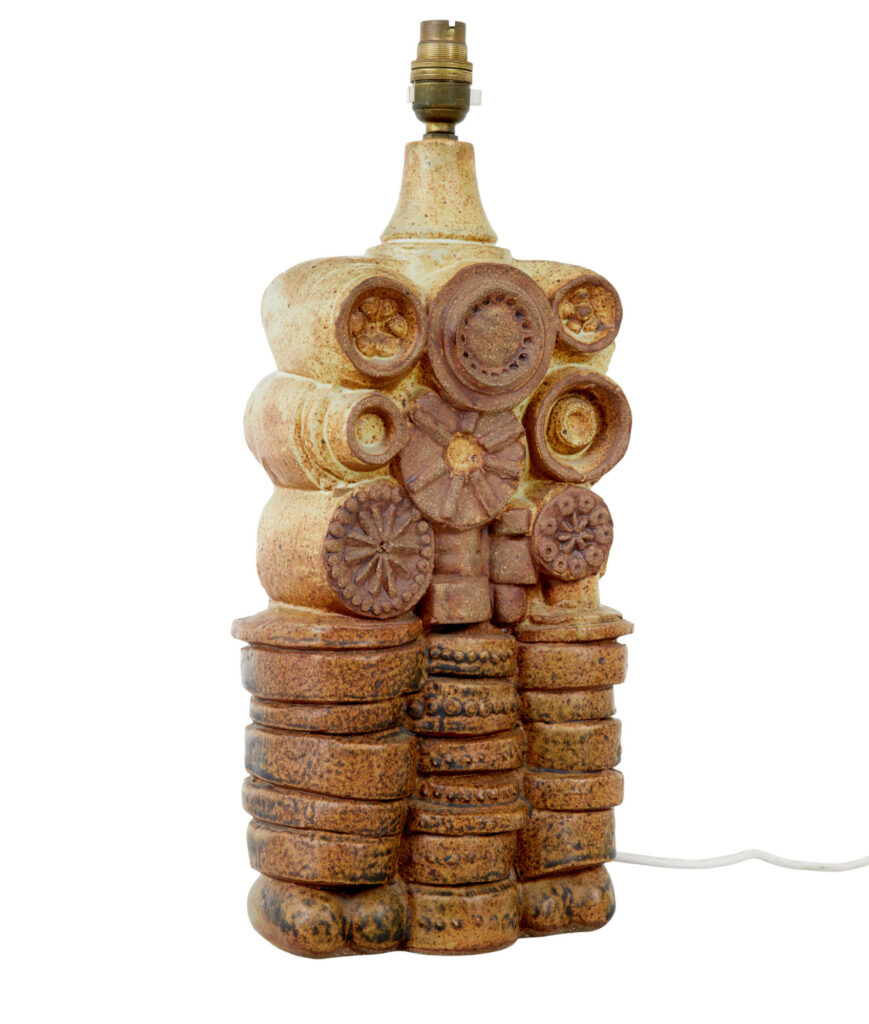 Large 1970’s Ceramic Table Lamp by Bernard Rooke — image 5
