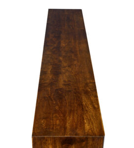 Mid 20th Century Dark Birch Low Open Bookcase — thumbnail 3