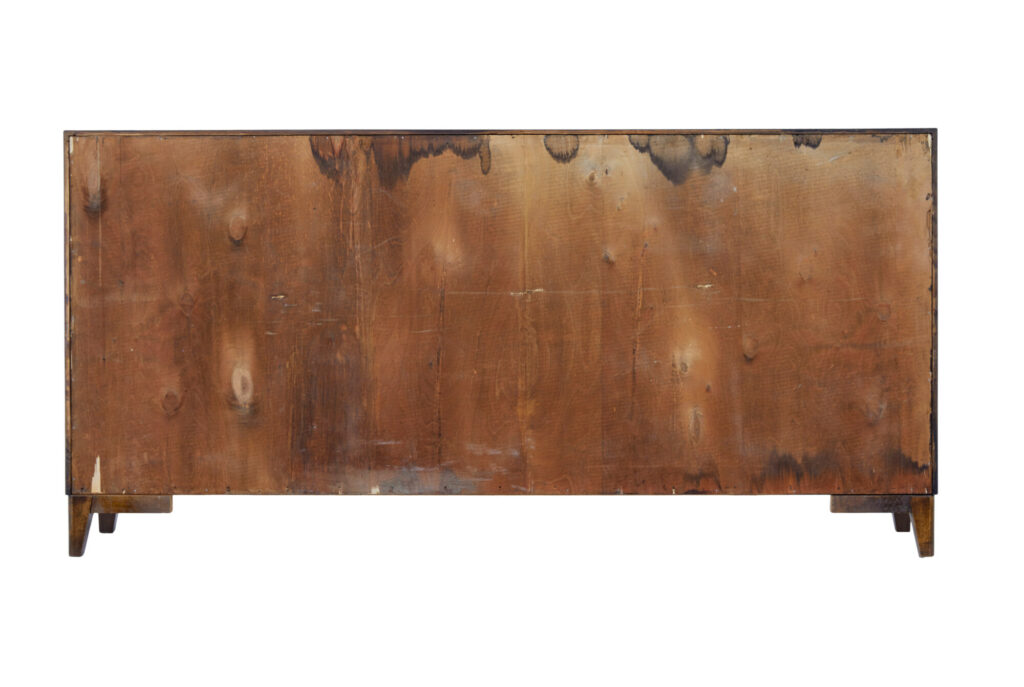 Mid 20th Century Dark Birch Low Open Bookcase — image 5