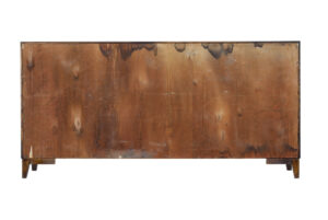 Mid 20th Century Dark Birch Low Open Bookcase — thumbnail 5