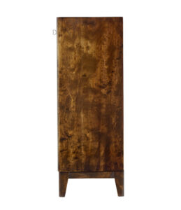 Mid 20th Century Dark Birch Low Open Bookcase — thumbnail 7