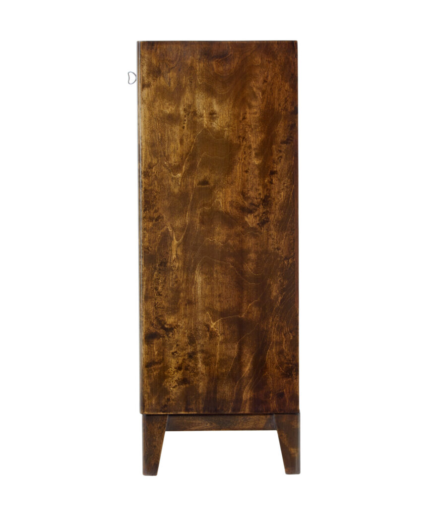 Mid 20th Century Dark Birch Low Open Bookcase — image 7