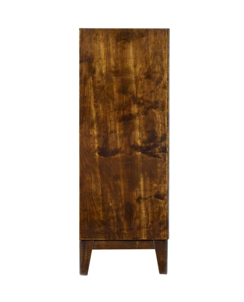 Mid 20th Century Dark Birch Low Open Bookcase — image 6