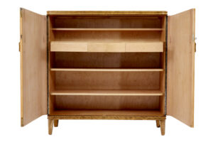 Mid 20th Century Swedish Elm and Birch Cabinet — thumbnail 5