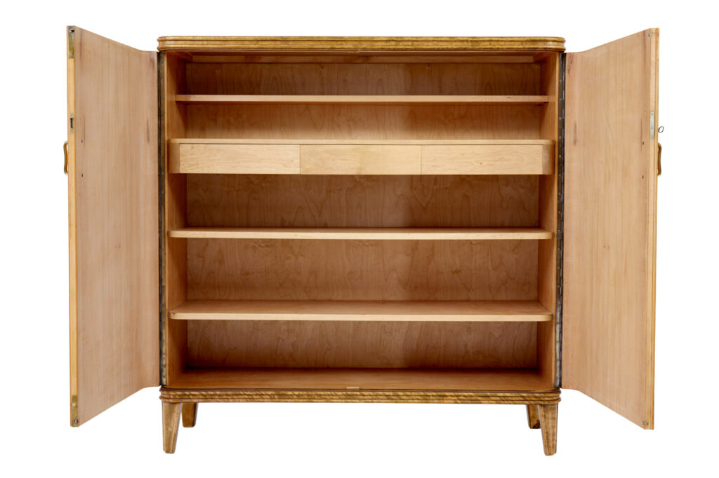 Mid 20th Century Swedish Elm and Birch Cabinet — image 6