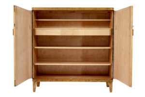 Mid 20th Century Swedish Elm and Birch Cabinet — thumbnail 6