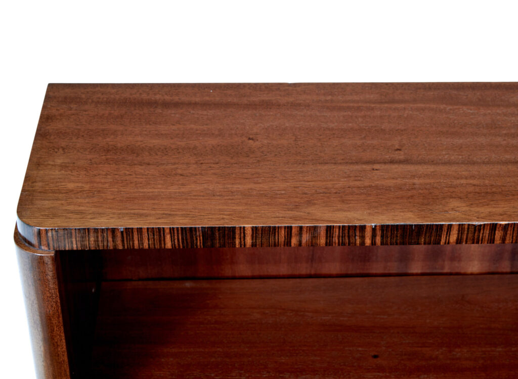 Art Deco Mahogany Open Bookcase — image 2