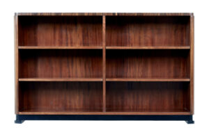 Art Deco Mahogany Open Bookcase — thumbnail 1