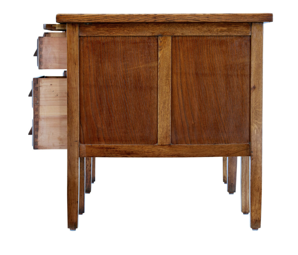 English Mid 20th Century Oak Desk — image 9