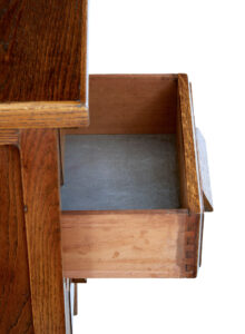 English Mid 20th Century Oak Desk — thumbnail 2