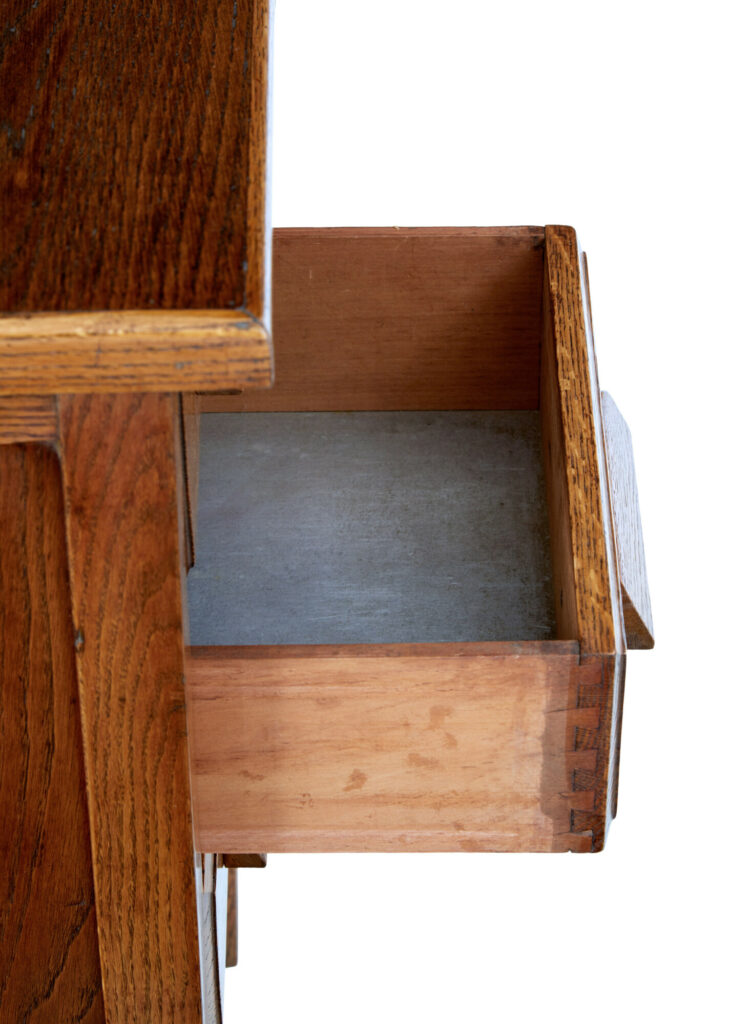 English Mid 20th Century Oak Desk — image 2