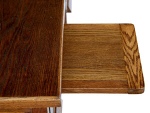 English Mid 20th Century Oak Desk — thumbnail 3