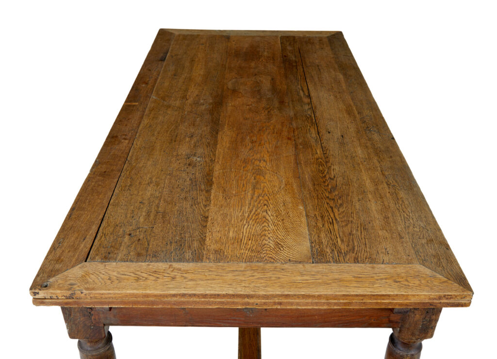 Early 19th Century Oak Extending Dining Table — image 5