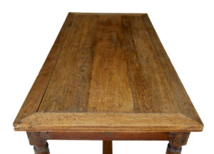 Early 19th Century Oak Extending Dining Table — thumbnail 5