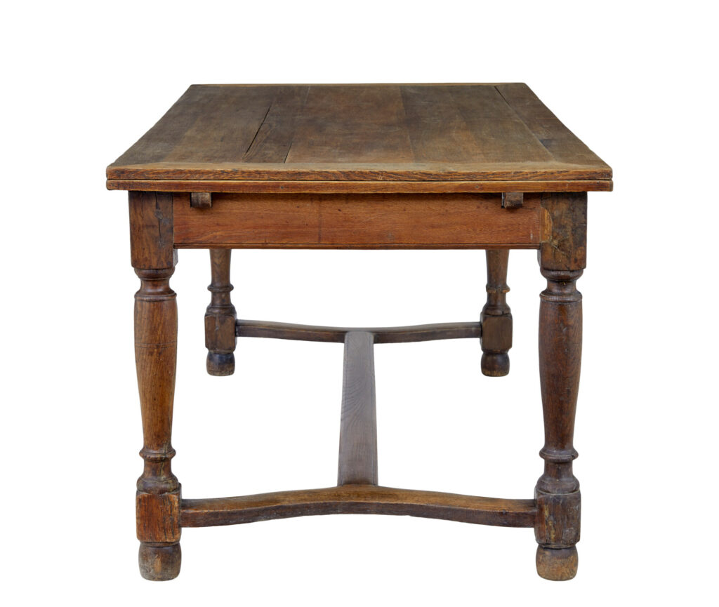 Early 19th Century Oak Extending Dining Table — image 10