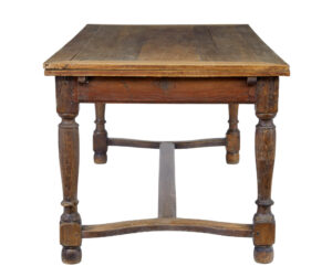 Early 19th Century Oak Extending Dining Table — thumbnail 12