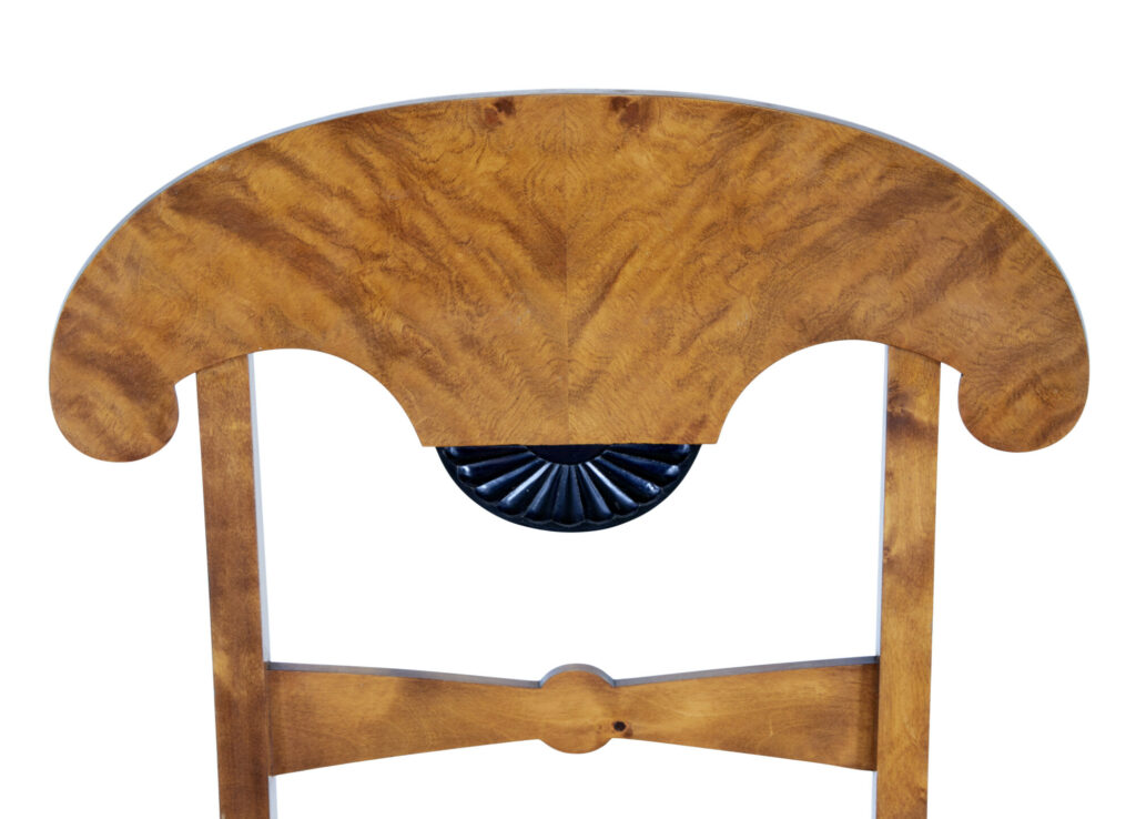 Set of 6 Empire Revival Birch Dining Chairs — image 2