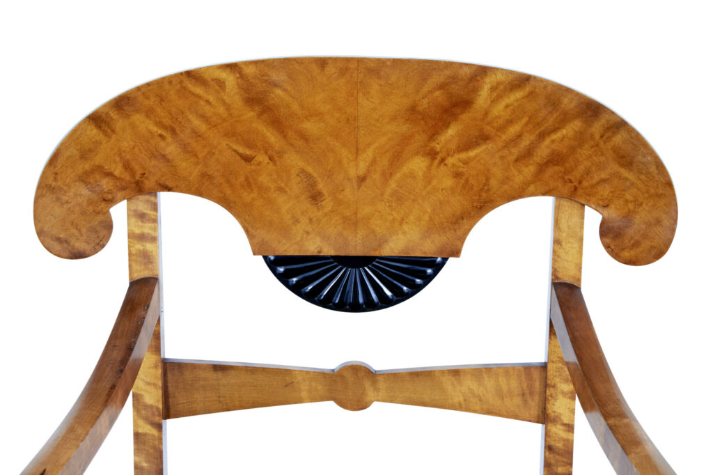 Set of 6 Empire Revival Birch Dining Chairs — image 5