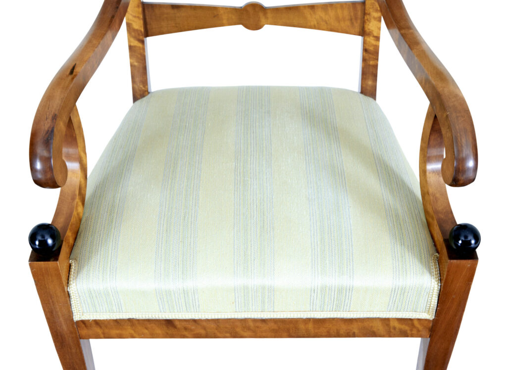 Set of 6 Empire Revival Birch Dining Chairs — image 4