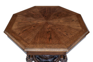 20th Century Baroque Influenced Oak Center Table — thumbnail 5