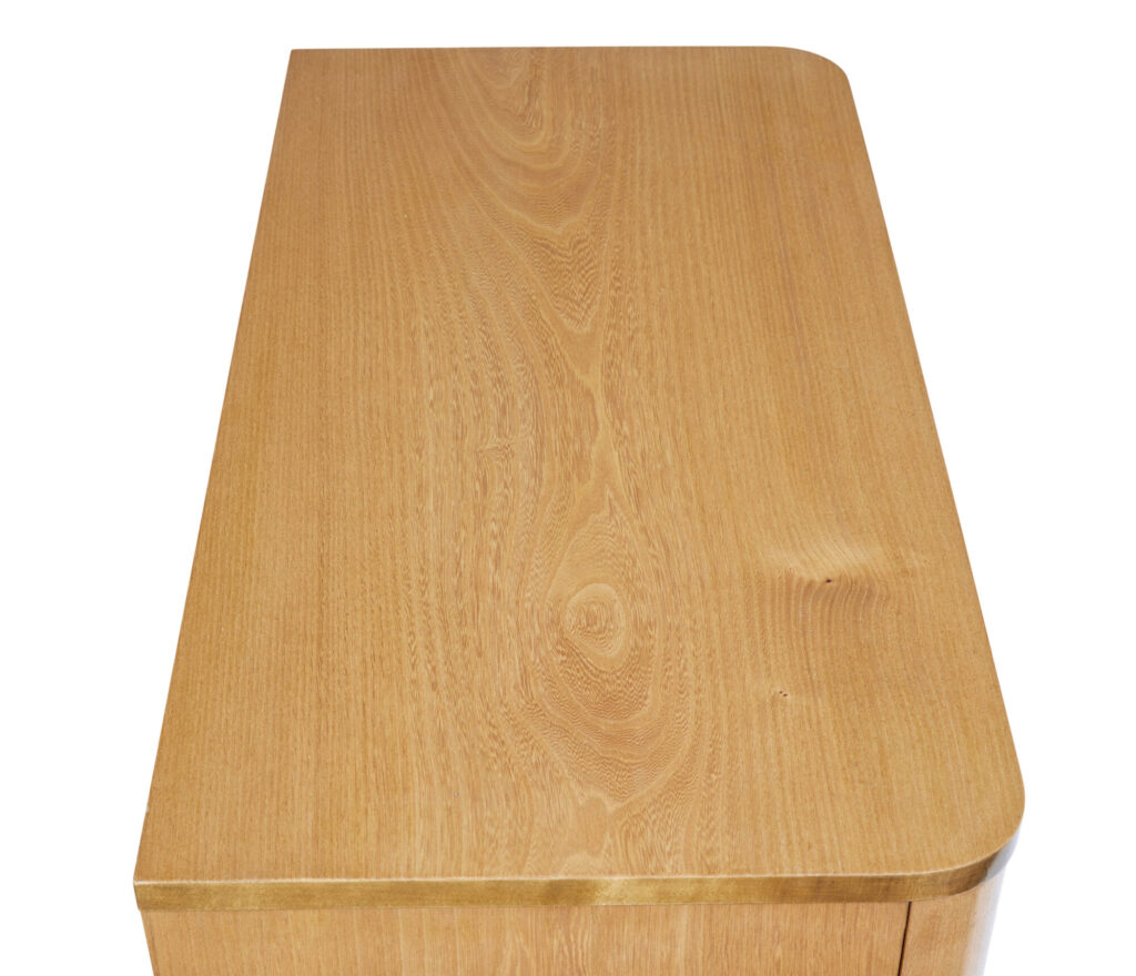 Mid 20th Century Swedish Inlaid Elm and Birch Chest of Drawers — image 2
