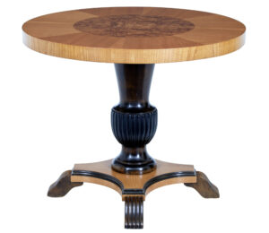 Mid 20th Century Art Deco Inspired Elm Coffee Table — thumbnail 1