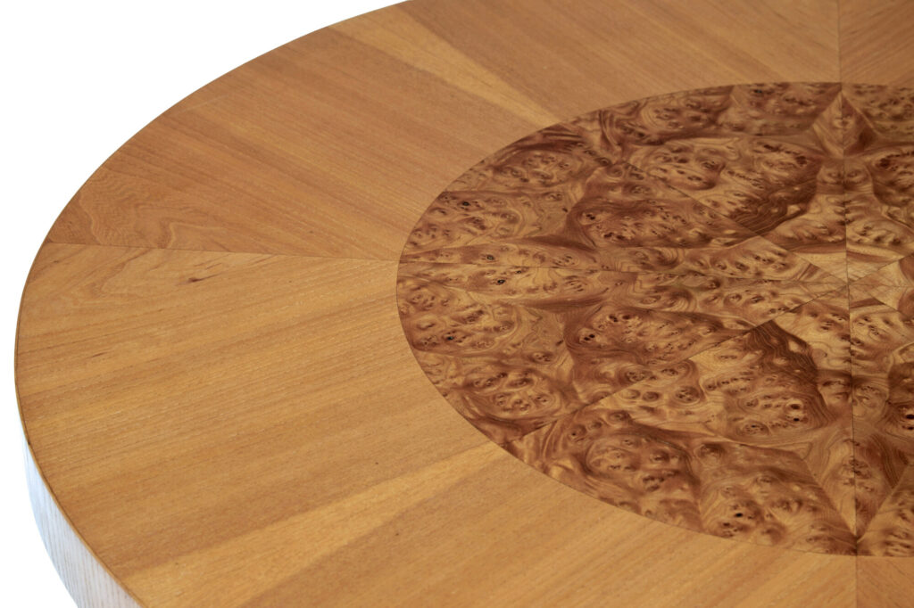Mid 20th Century Art Deco Inspired Elm Coffee Table — image 4