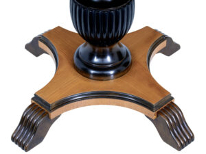 Mid 20th Century Art Deco Inspired Elm Coffee Table — thumbnail 3