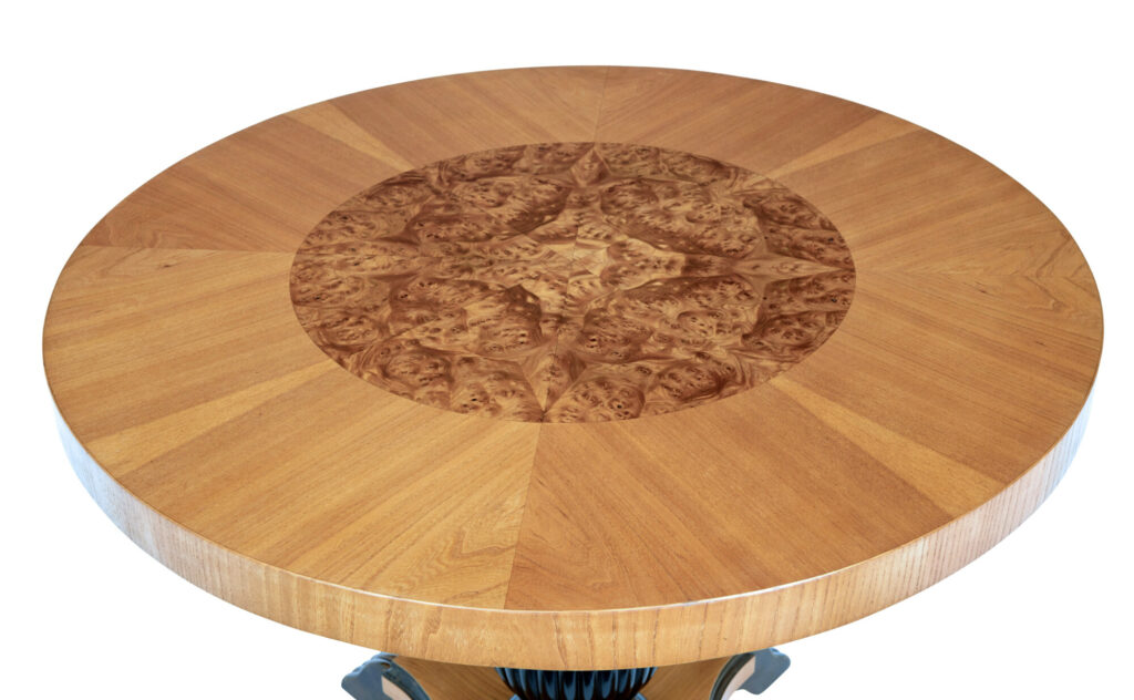 Mid 20th Century Art Deco Inspired Elm Coffee Table — image 5
