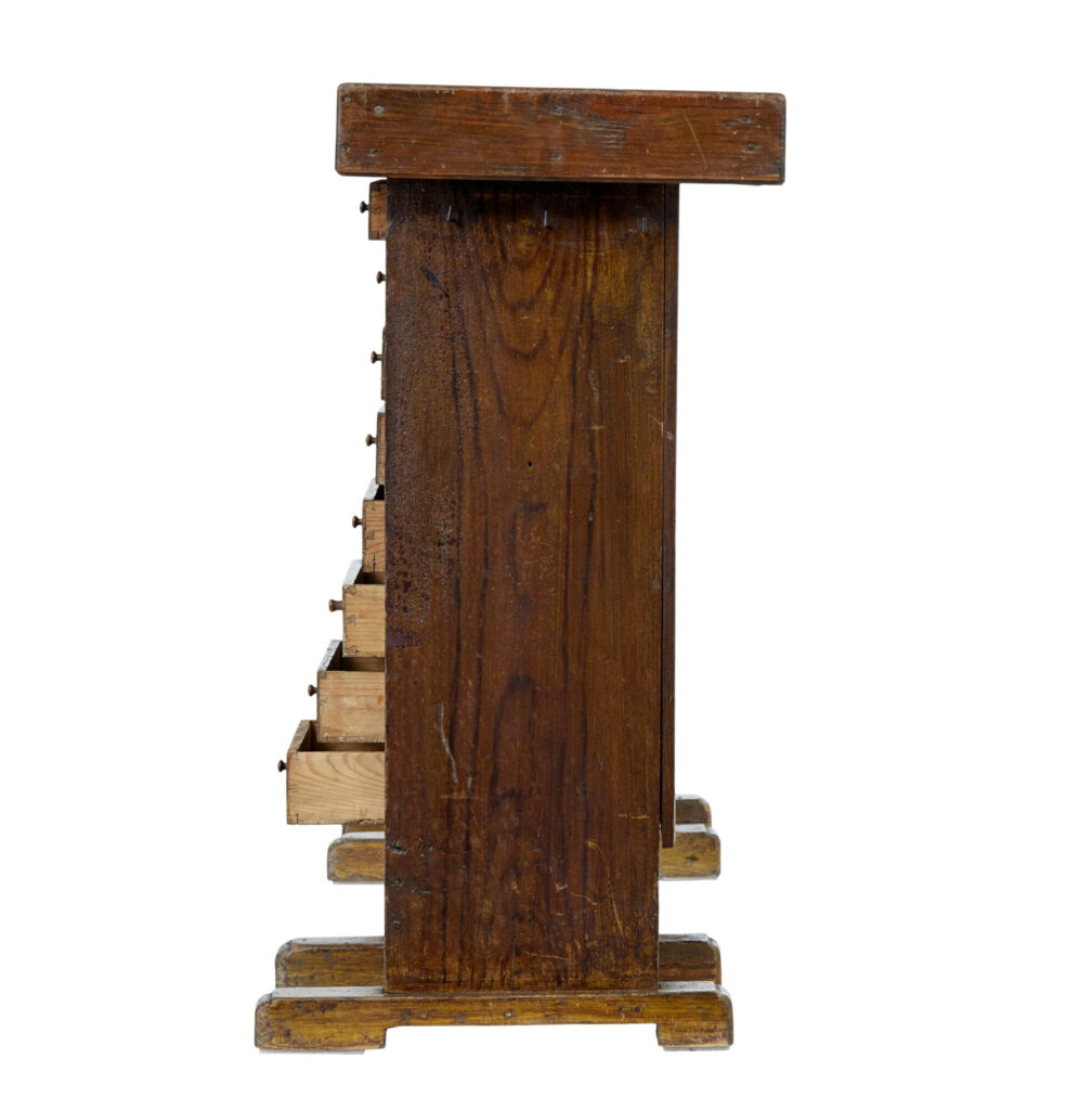 Rustic 19th Century Scandinavian Pine Cobbler’s Bench — image 9