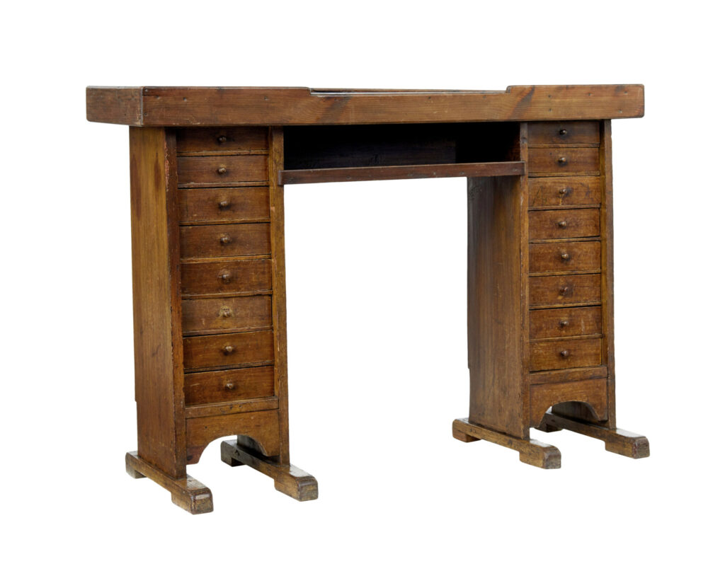 Rustic 19th Century Scandinavian Pine Cobbler’s Bench