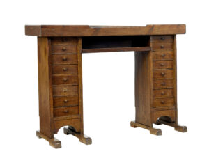 Rustic 19th Century Scandinavian Pine Cobbler’s Bench — thumbnail 1