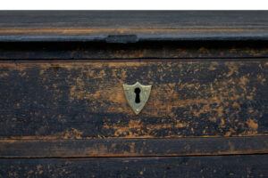 19th Century Painted Oak Bowfront Chest of Drawers — thumbnail 2