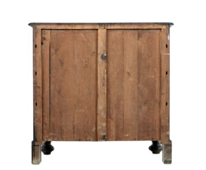 19th Century Painted Oak Bowfront Chest of Drawers — thumbnail 4